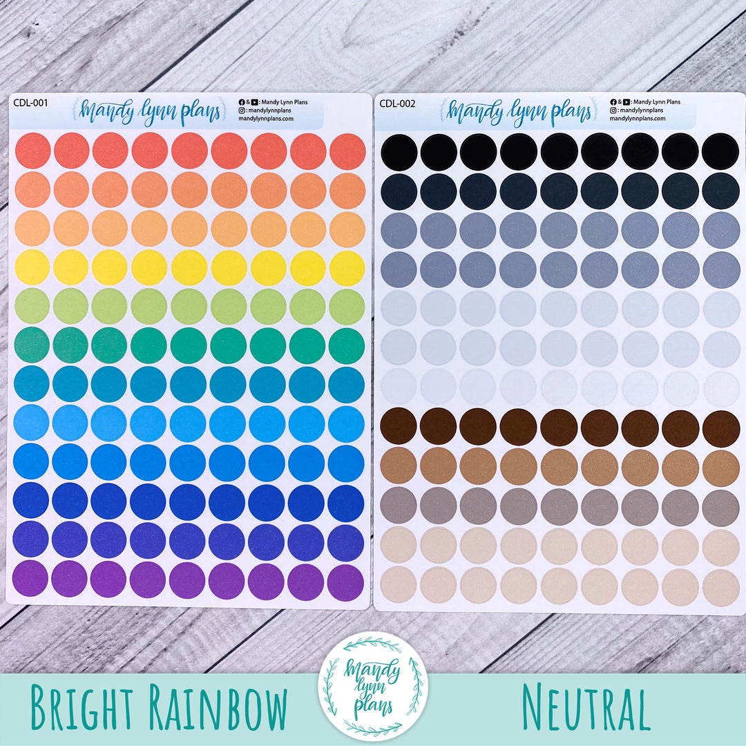 Large Colored Planner Dots