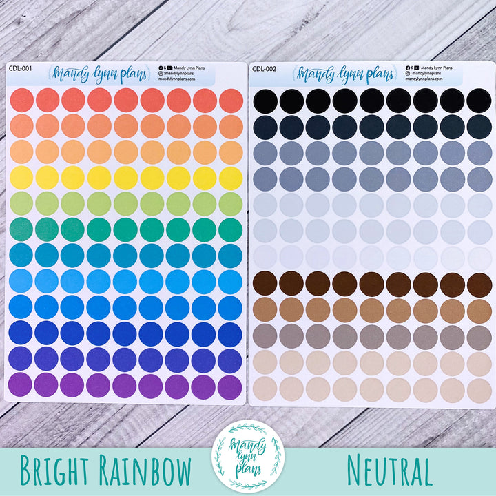 Large Colored Planner Dots