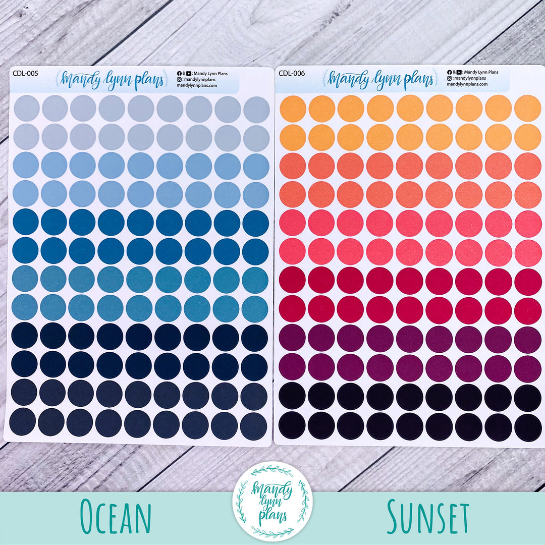 Large Colored Planner Dots
