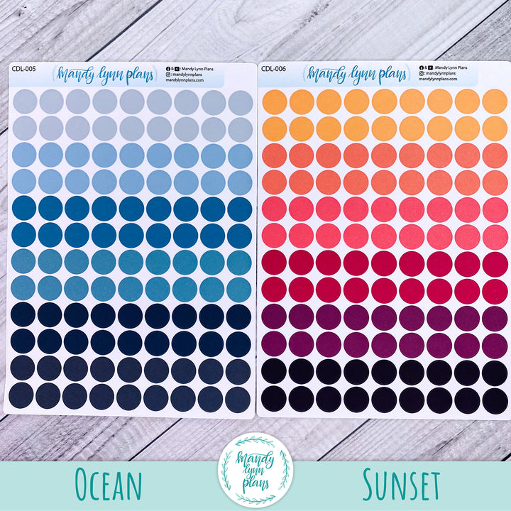 Large Colored Planner Dots