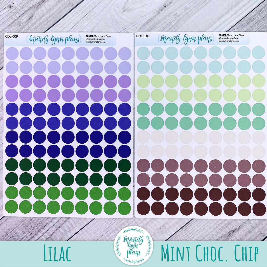 Large Colored Planner Dots