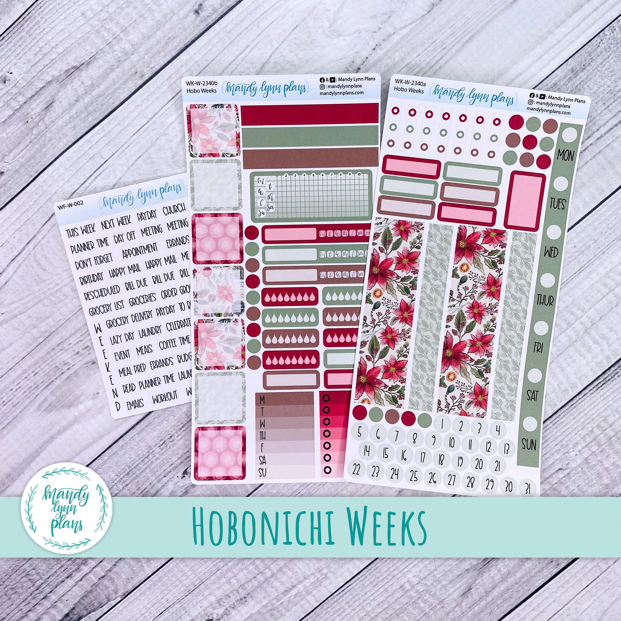 Hobonichi Weeks Weekly Kit || Old Fashioned Christmas || WK-W-2340 ...