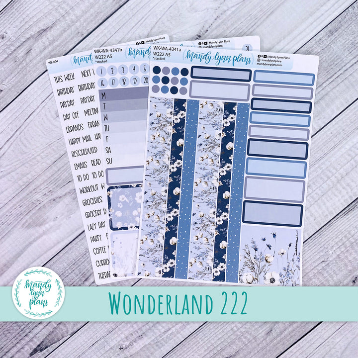 Wonderland 222 Weekly Kit || Winter Blues || 341