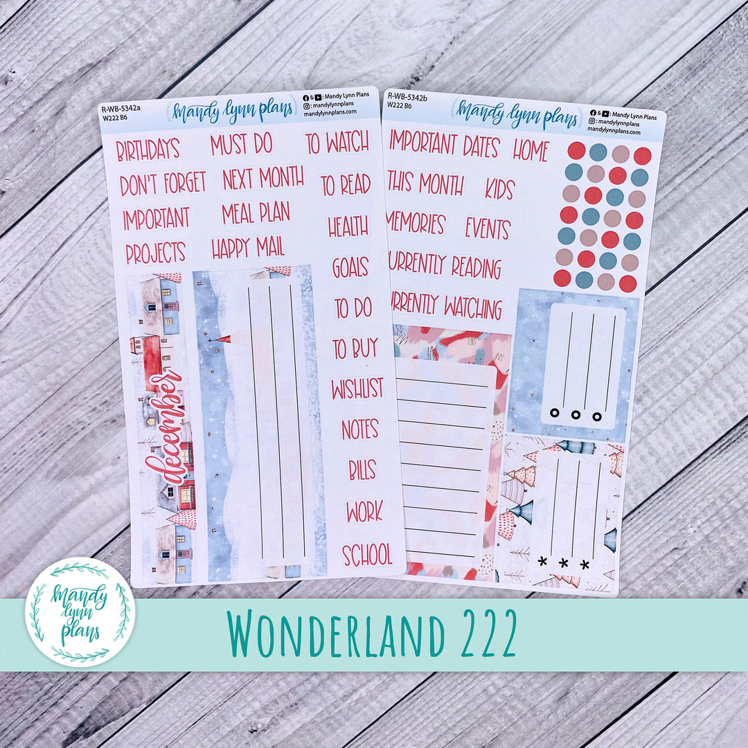 December 2025 Wonderland 222 Dashboard || Snow Day || 342