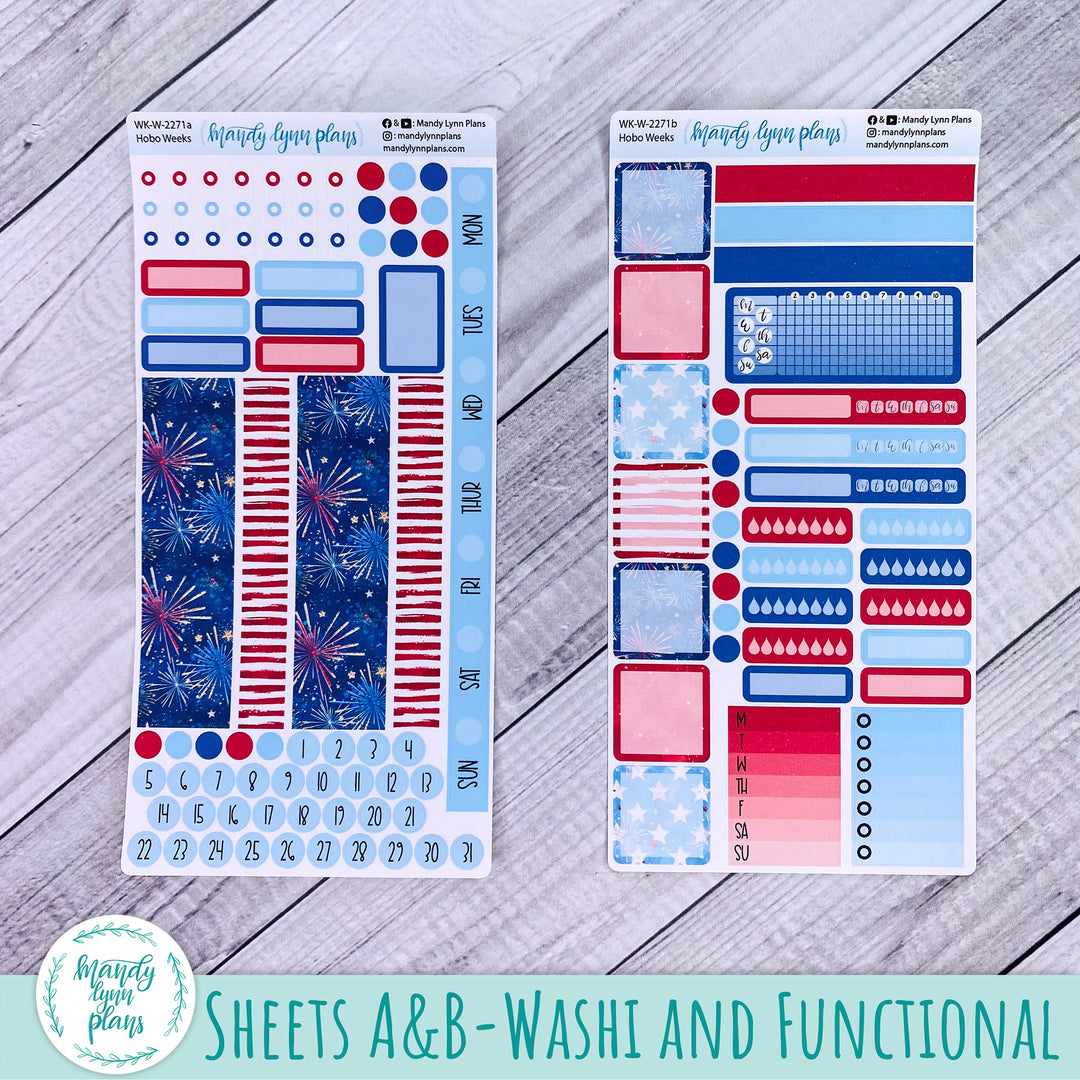 Hobonichi Weeks Weekly Kit || Stars and Stripes || WK-W-2271