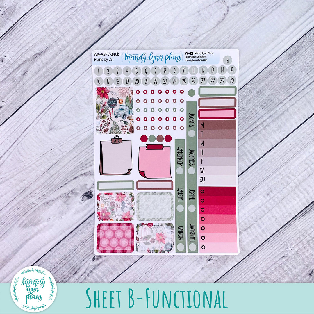 A5 Plans by Just Scribble Weekly Kit || Old Fashioned Christmas || 340