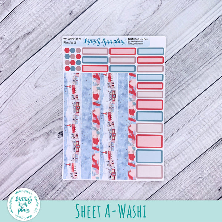 A5 Plans by Just Scribble Weekly Kit || Snow Day || 342