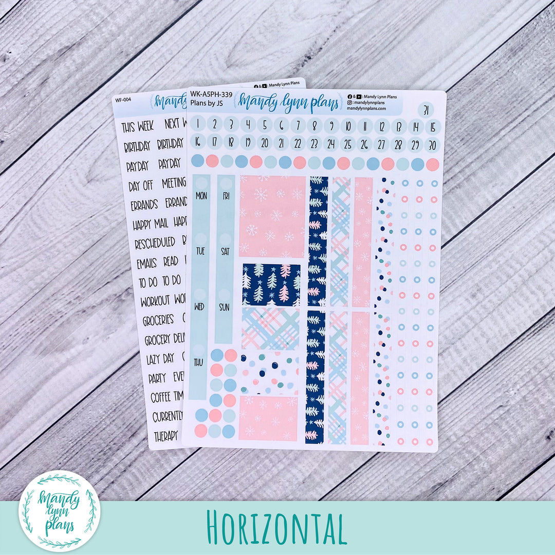 A5 Plans by Just Scribble Weekly Kit || Winter Cheer || 339