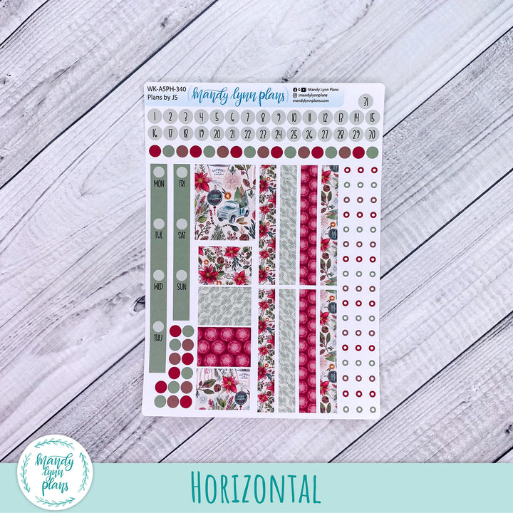 A5 Plans by Just Scribble Weekly Kit || Old Fashioned Christmas || 340