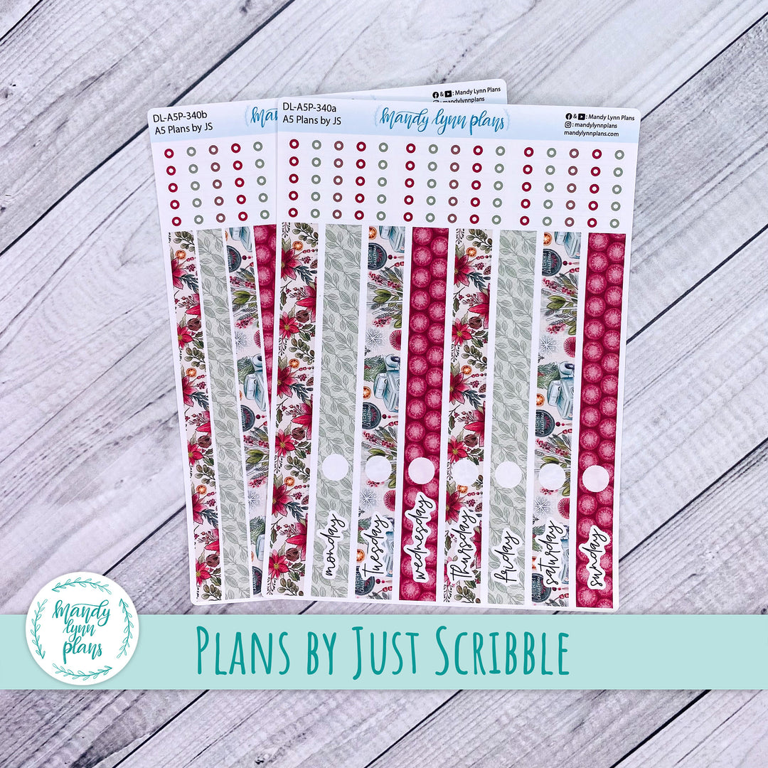 A5 Plans by Just Scribble Daily Kit || Old Fashioned Christmas || DL-A5P-340