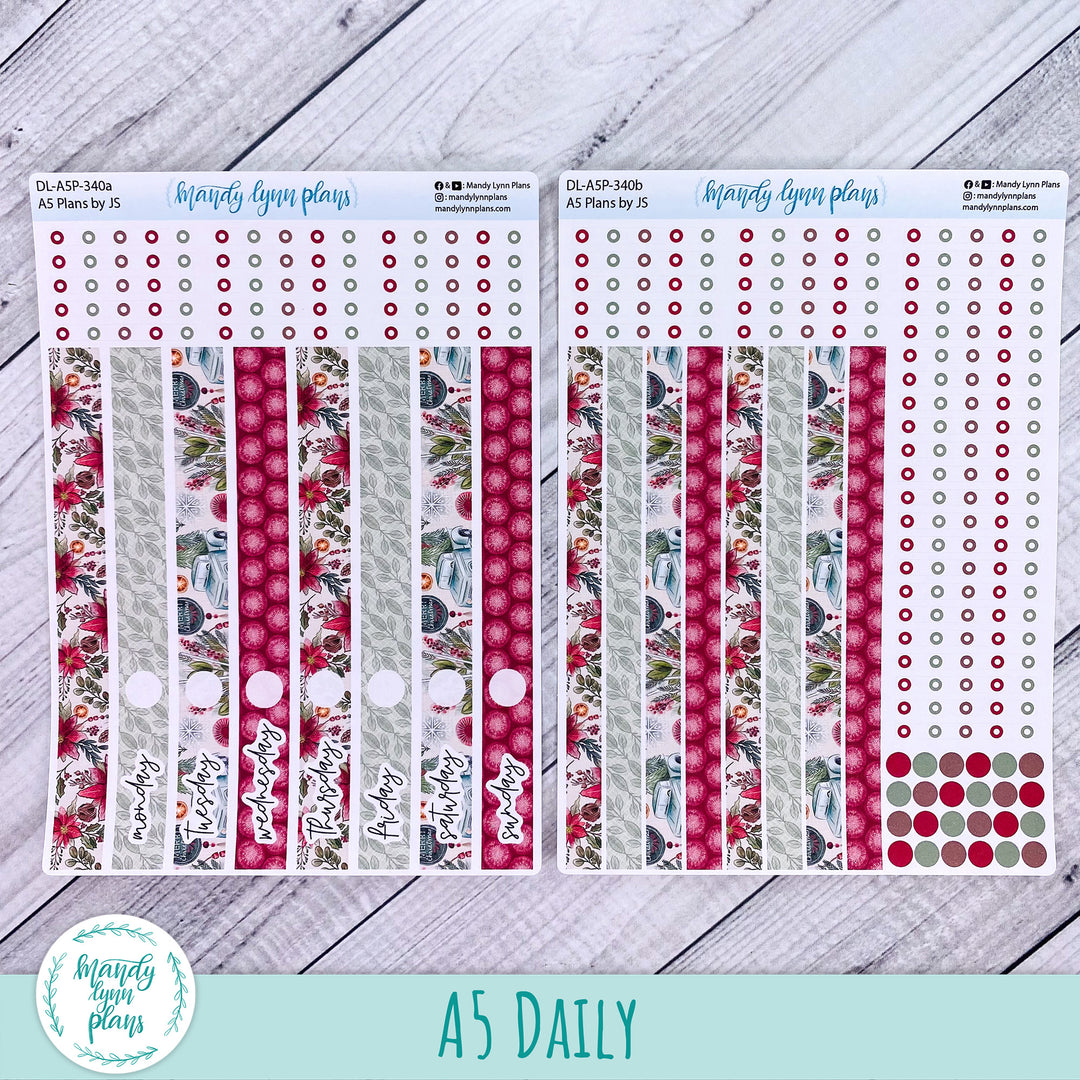 A5 Plans by Just Scribble Daily Kit || Old Fashioned Christmas || DL-A5P-340