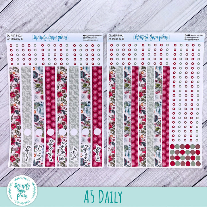 A5 Plans by Just Scribble Daily Kit || Old Fashioned Christmas || DL-A5P-340