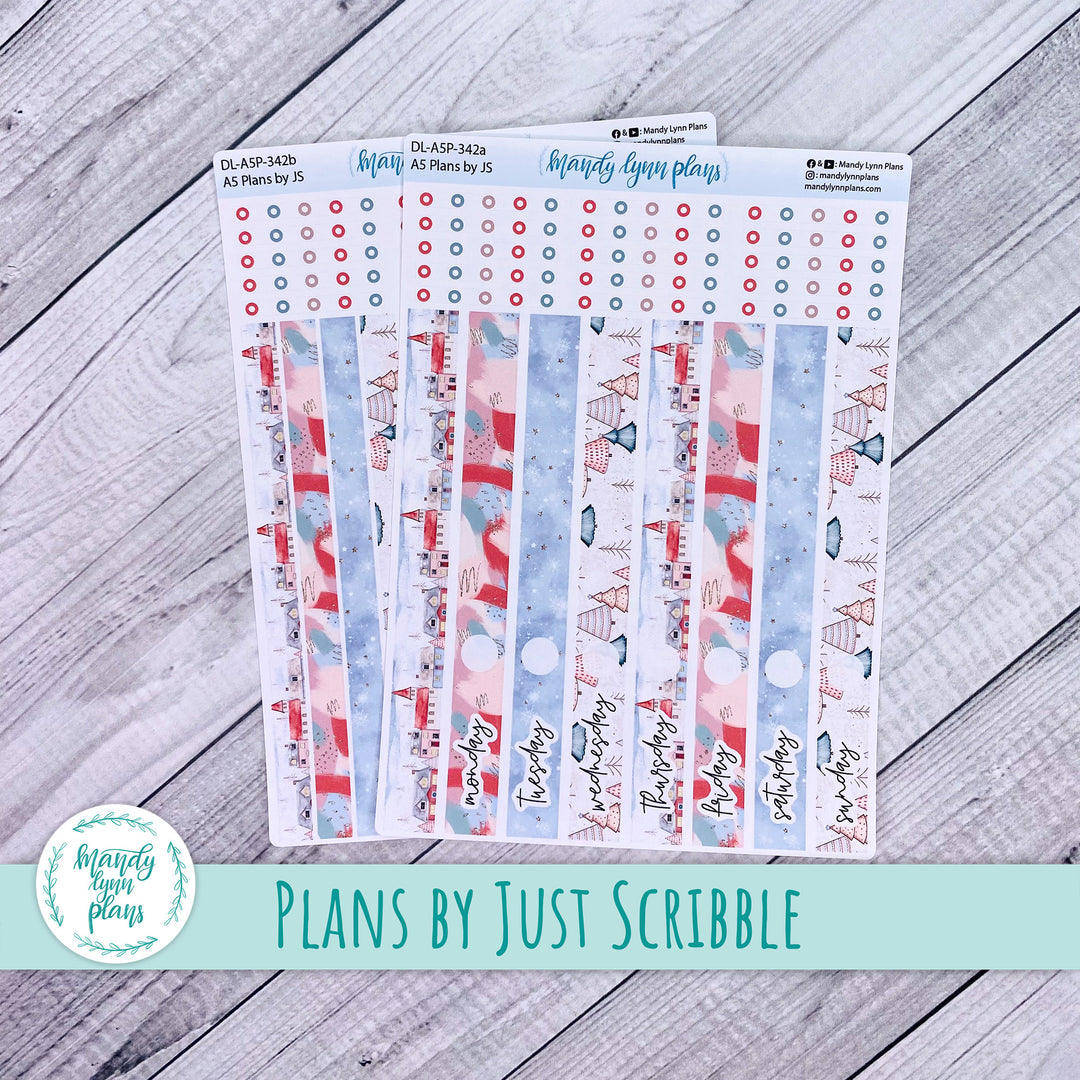A5 Plans by Just Scribble Daily Kit || Snow Day || DL-A5P-342
