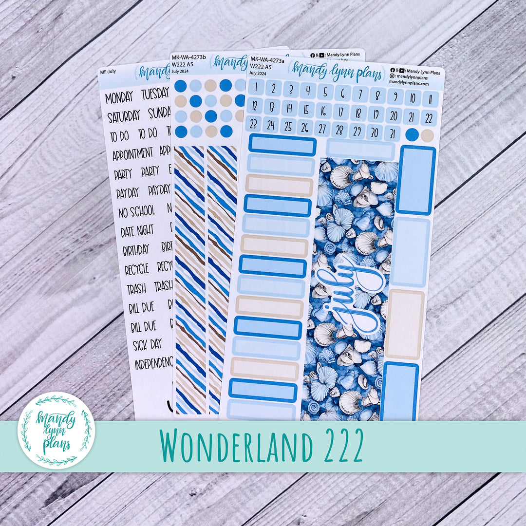 Wonderland 222 July 2024 Monthly Kit || Seashells || 273