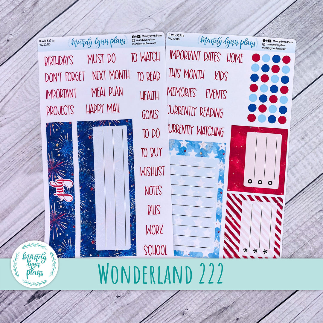 July Wonderland 222 Dashboard || Stars and Stripes || 271