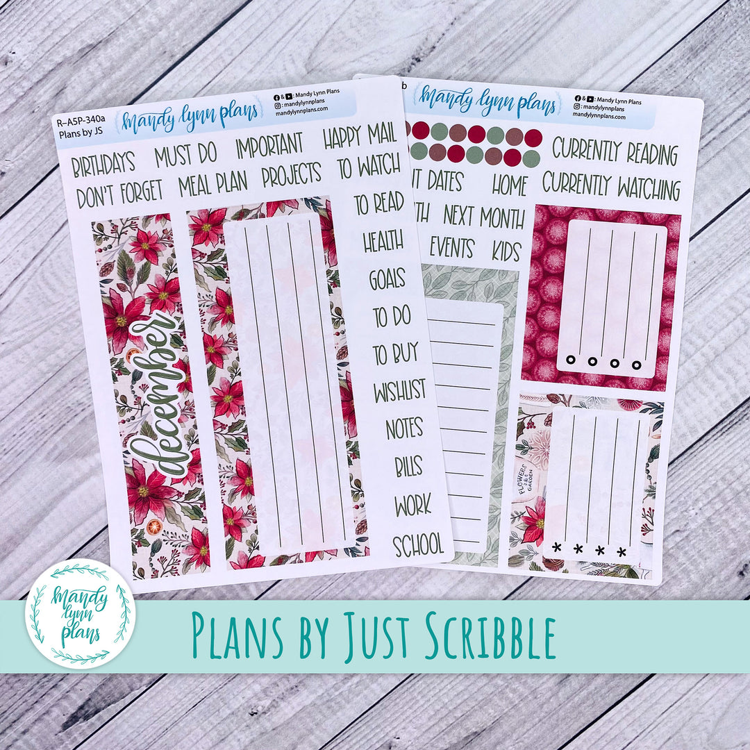 December Plans by Just Scribble Dashboard || Old Fashioned Christmas || R-A5P-340