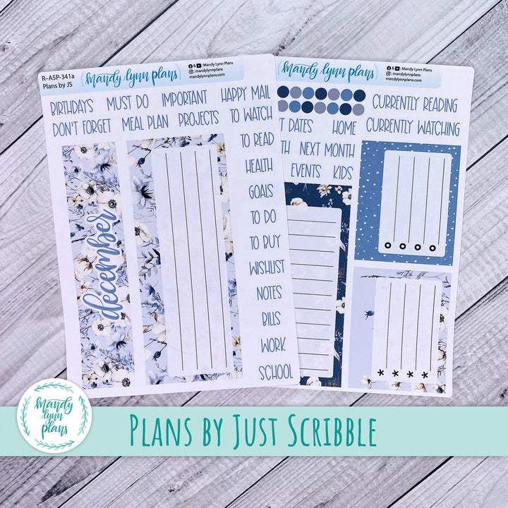 December Plans by Just Scribble Dashboard || Winter Blues || R-A5P-341