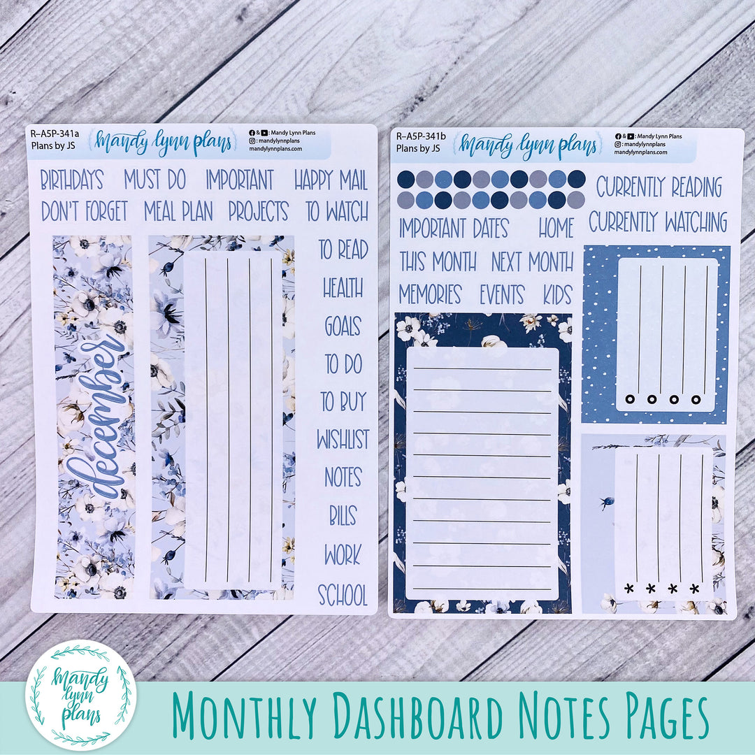 December Plans by Just Scribble Dashboard || Winter Blues || R-A5P-341