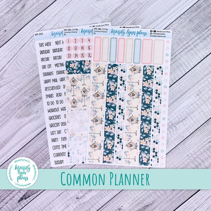 A5, B6, N1 & N2 Common Planner Weekly Kit || Sunny Garden || 274
