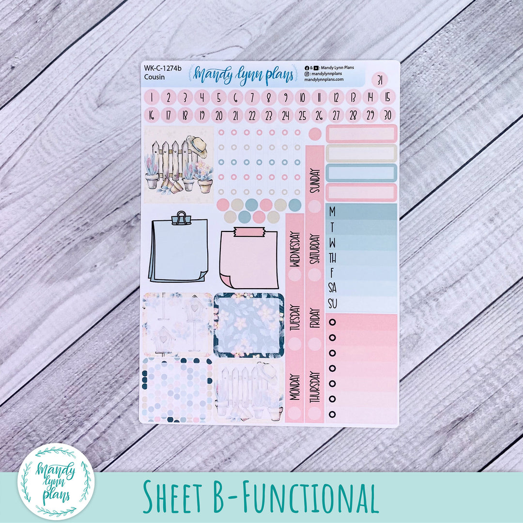 Hobonichi Cousin Weekly Kit || Sunny Garden || WK-C-1274