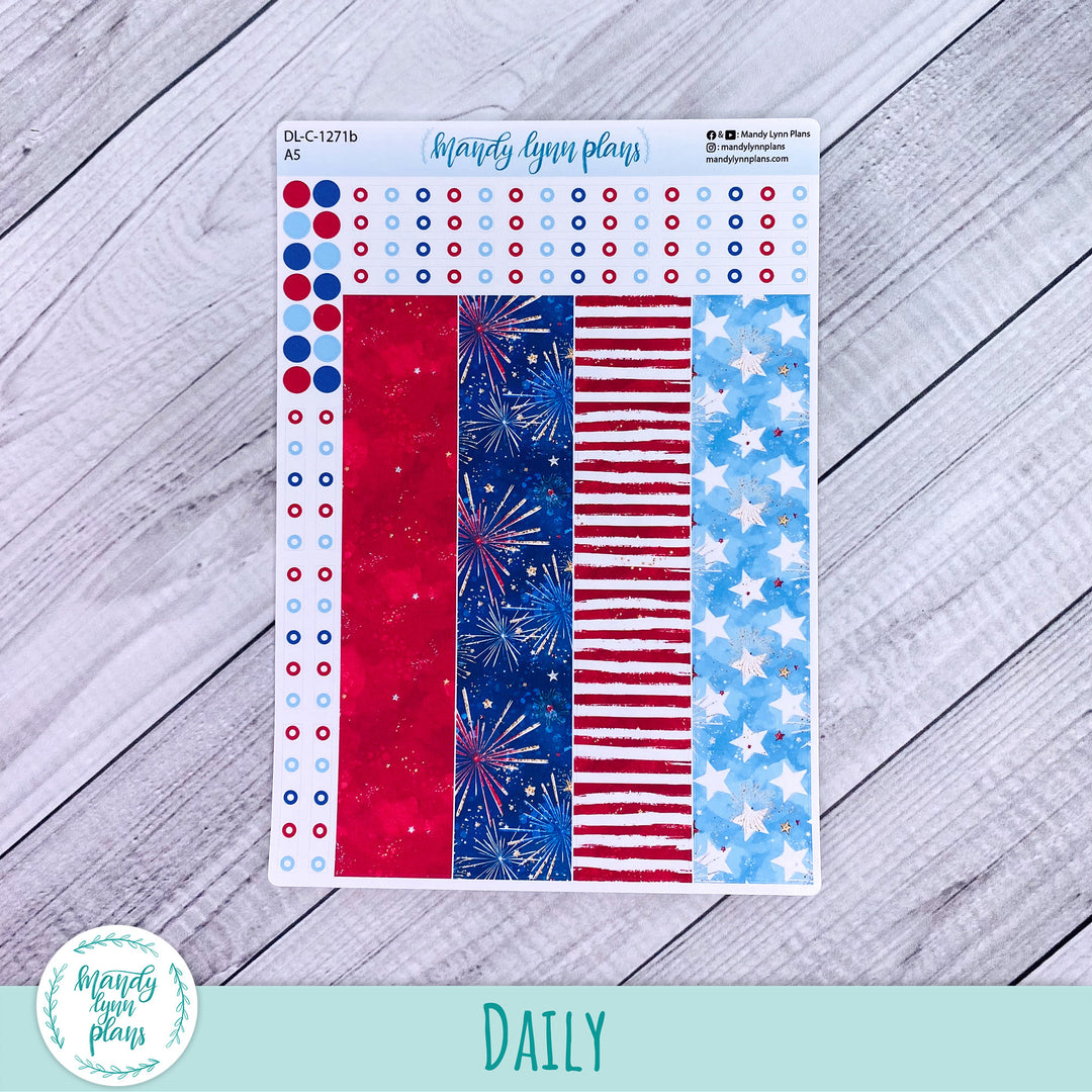 A5 Daily Kit || Stars and Stripes || DL-C-1271