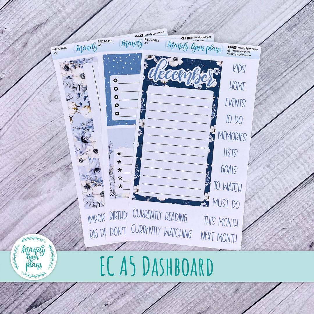 December EC A5 Dashboard Kit || Winter Blues || R-EC5-341