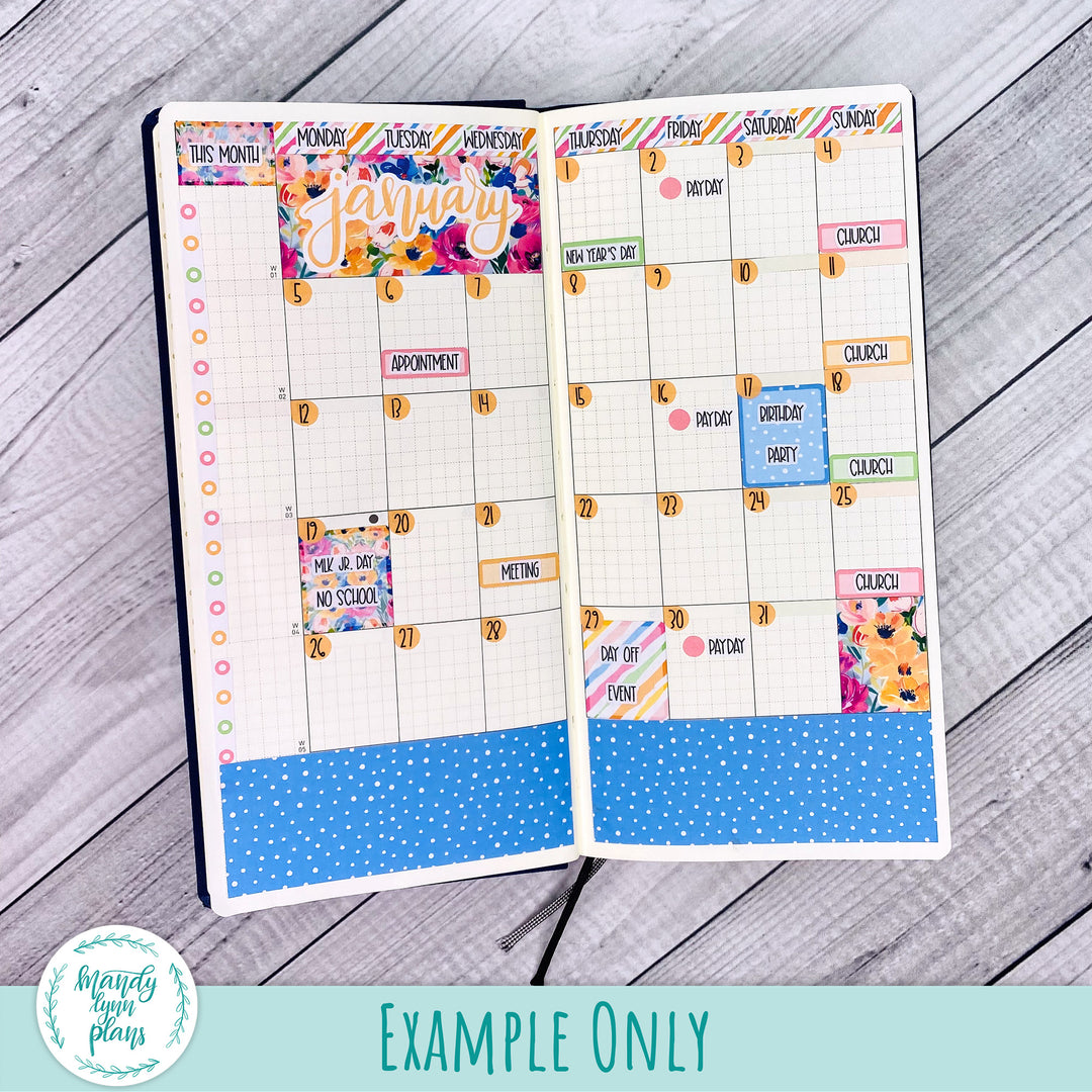 Monthly Kit || Hobonichi Cousin, Weeks, A6 || Time to Party || 344