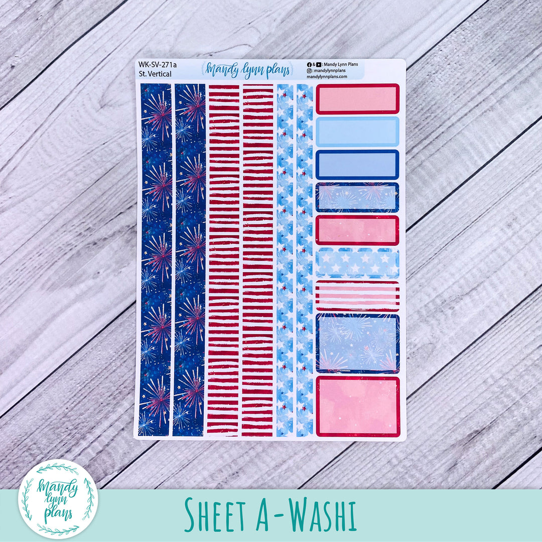 Standard Vertical Weekly Kit || Stars and Stripes || WK-SV-271