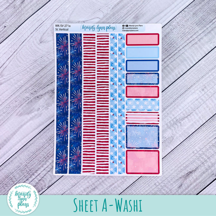 Standard Vertical Weekly Kit || Stars and Stripes || WK-SV-271