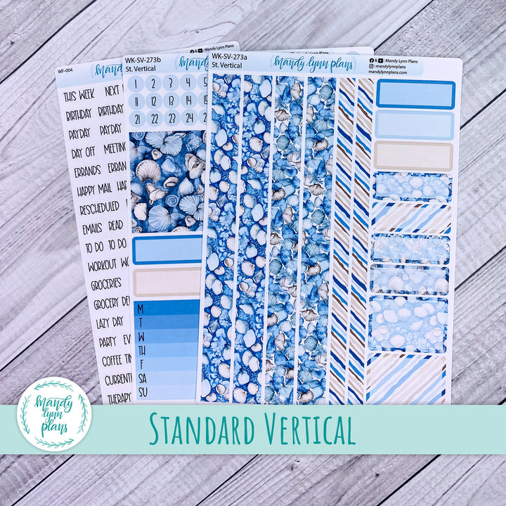 Standard Vertical Weekly Kit || Seashells || WK-SV-273