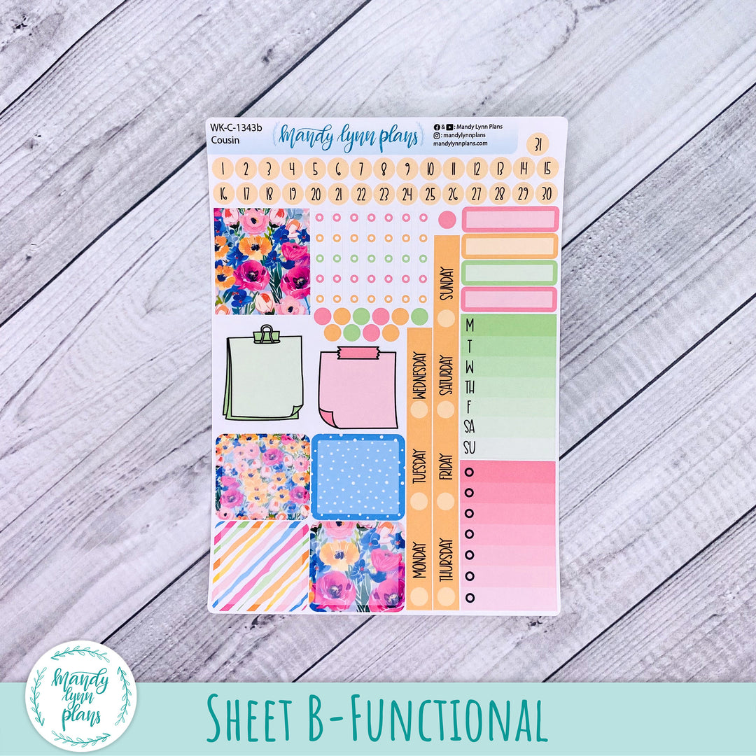 Weekly Kit || Hobonichi Cousin and Weeks || Ranunculus || 343