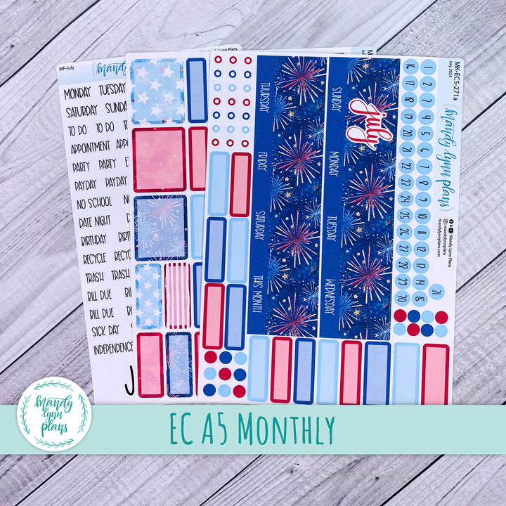 EC A5 July Monthly Kit || Stars and Stripes || MK-EC5-271