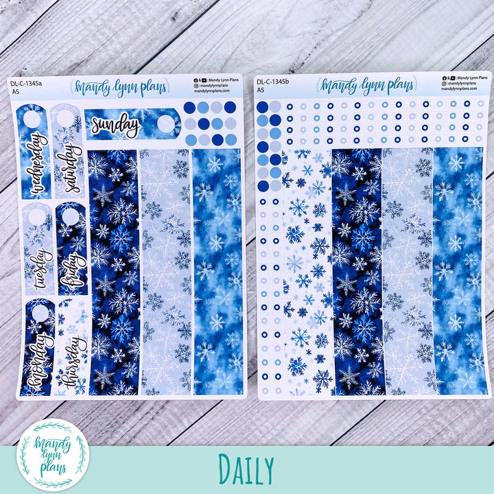 Daily Kit || A5, B6, A6 || Snowflakes || 345