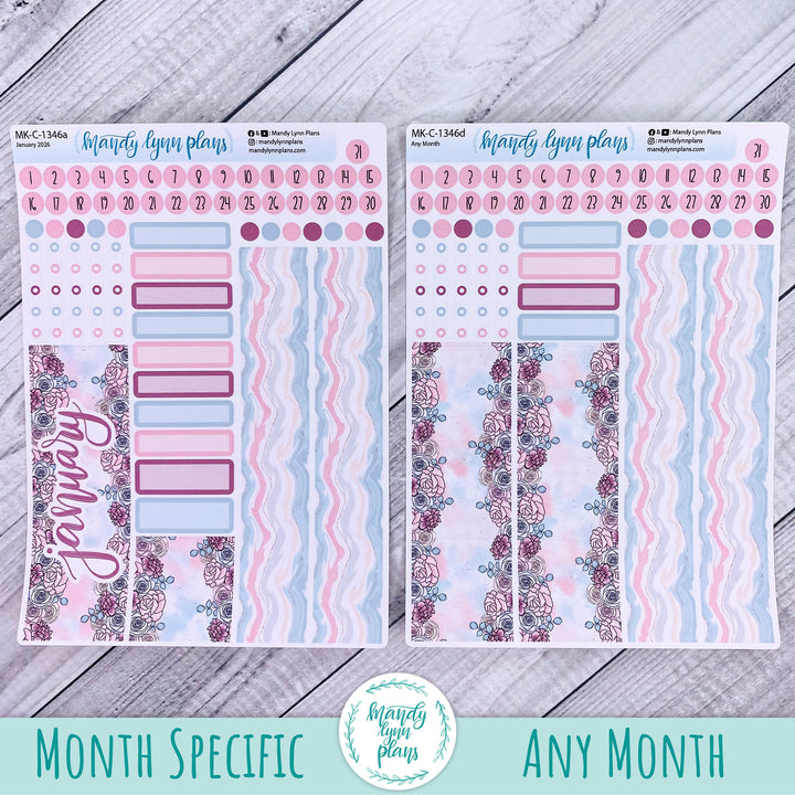 Monthly Kit || Hobonichi Cousin, Weeks, A6 || Pretty Pastels || 346