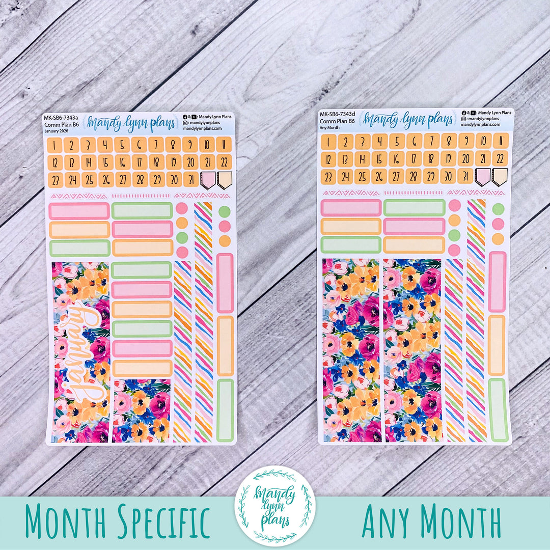 Monthly Kit || Sterling Ink A5, A5 Slim, B6, B6 Slim, N1, N2 Common Planner || Ranunculus || 343
