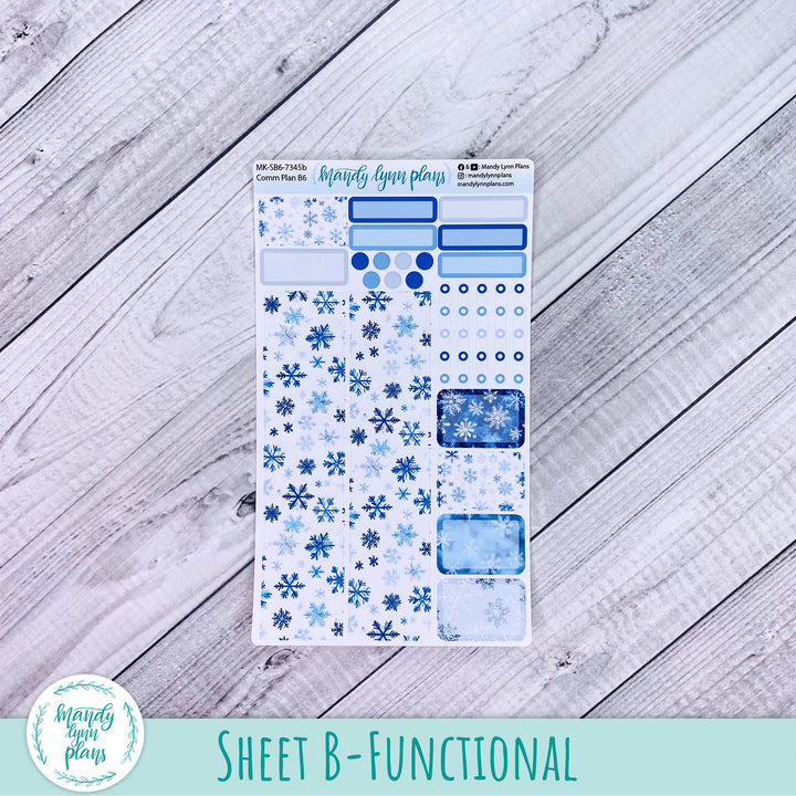 Monthly Kit || Sterling Ink A5, A5 Slim, B6, B6 Slim, N1, N2 Common Planner || Snowflakes || 345