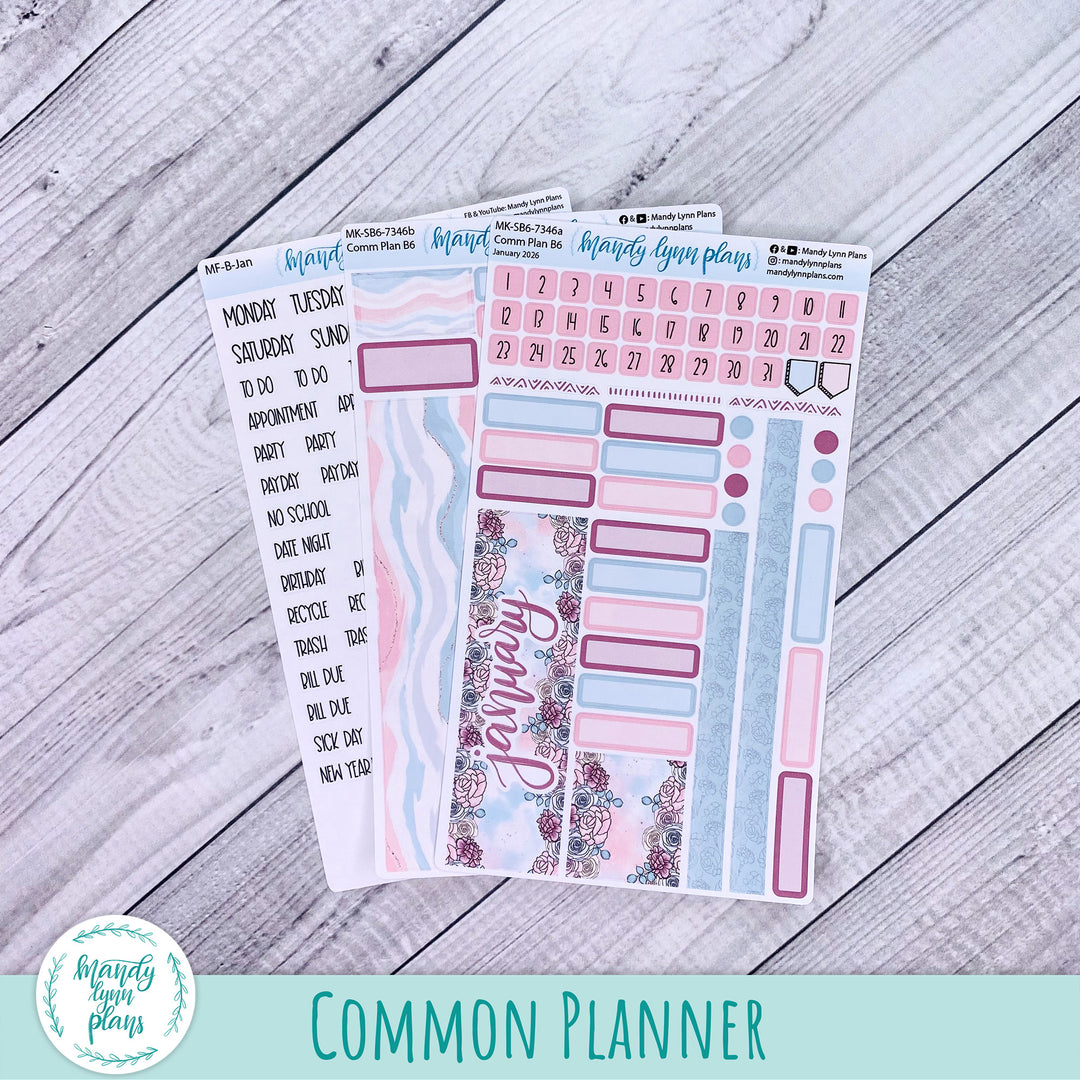 Monthly Kit || Sterling Ink A5, A5 Slim, B6, B6 Slim, N1, N2 Common Planner || Pretty Pastels|| 346