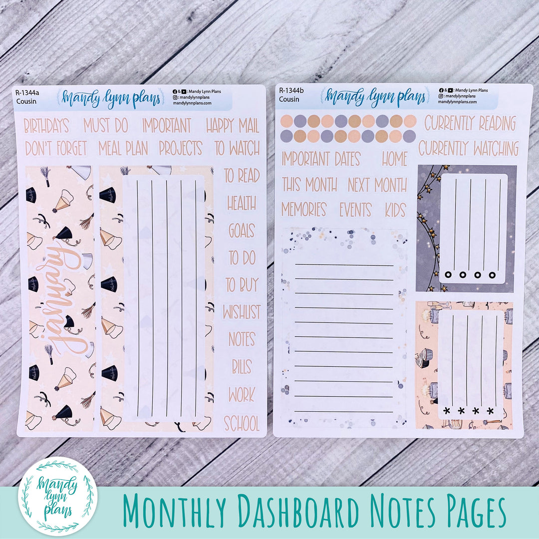 Dashboard Kit || Hobonichi, Common Planner, Wonderland 222, Plans by Just Scribble || Time to Party || 344