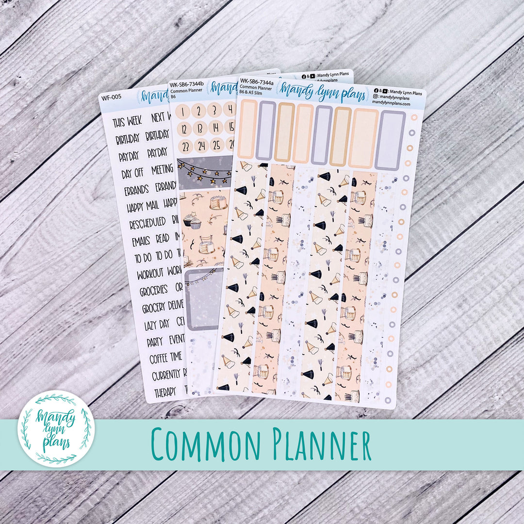 Weekly Kit || Sterling Ink Common Planners || Time to Party || 344
