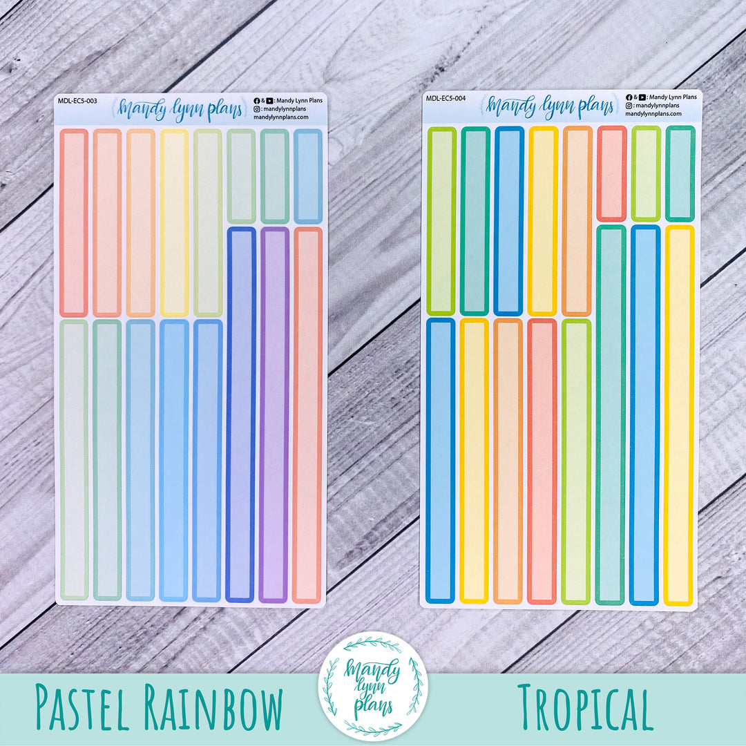 Multi-Day Labels || EC A5 and 7x9 Spiral Bound