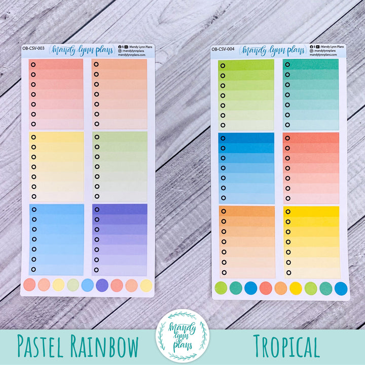 Standard Vertical Circle Ombre Boxes