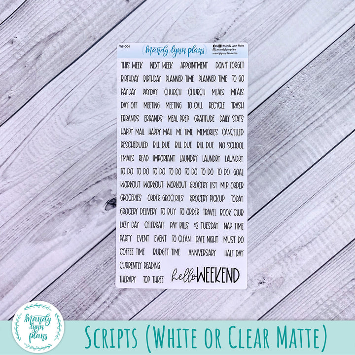 EC Hourly Weekly Kit || Fall Boots || WK-H-289