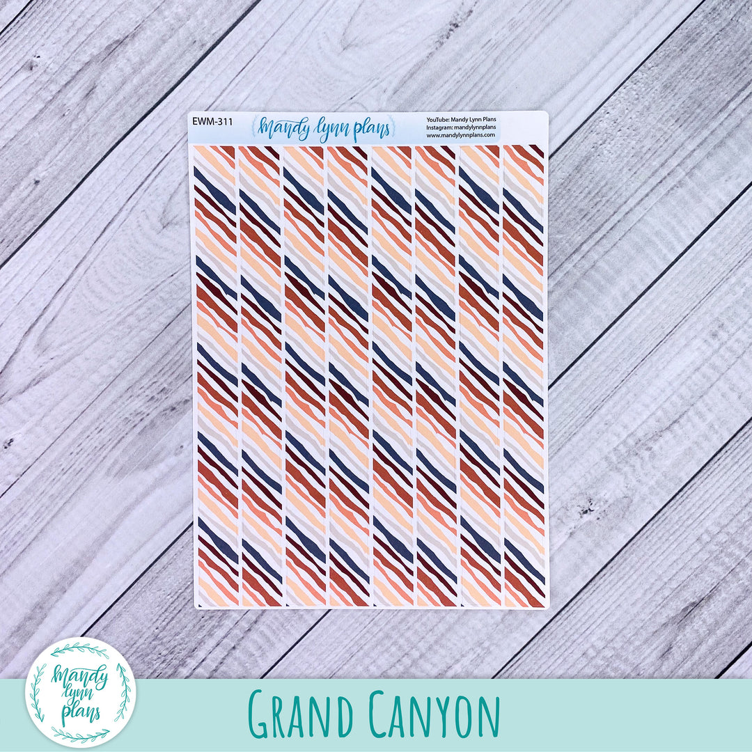 7x9 Striped Washi Strips