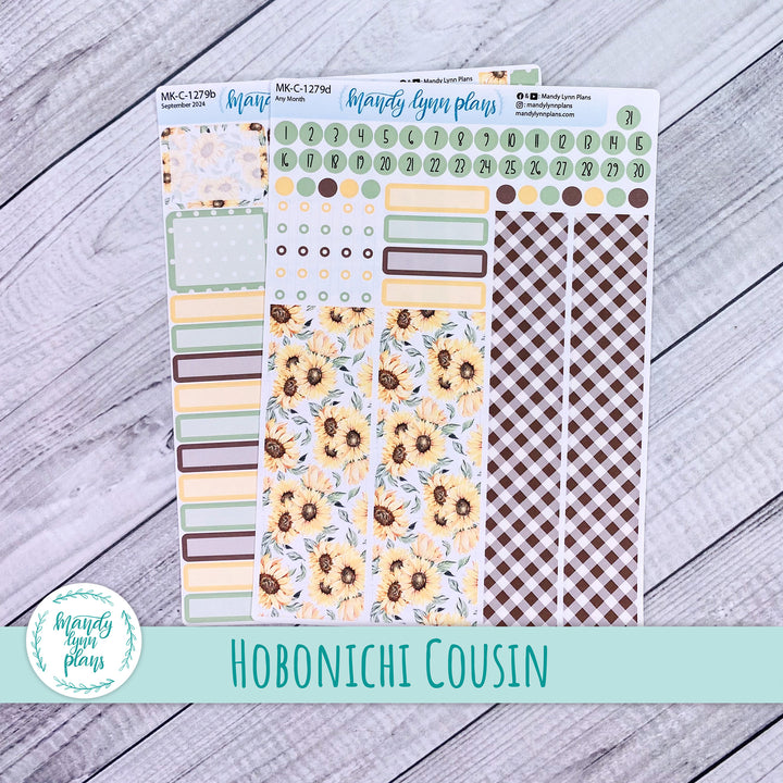 Any Month Hobonichi Cousin Monthly Kit || Sunflower Patch || MK-C-1279