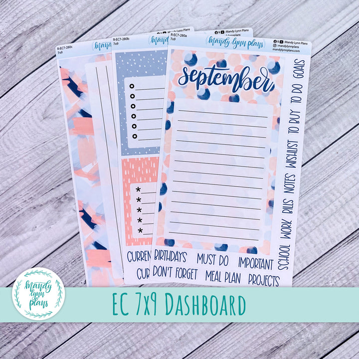 September EC 7x9 Dashboard Kit || Navy Blush || R-EC7-280