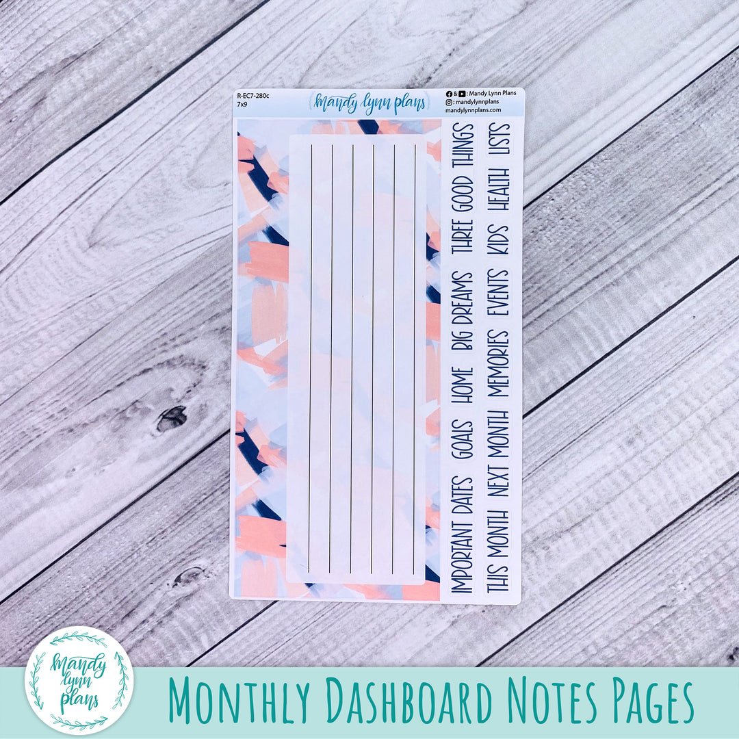 September EC 7x9 Dashboard Kit || Navy Blush || R-EC7-280