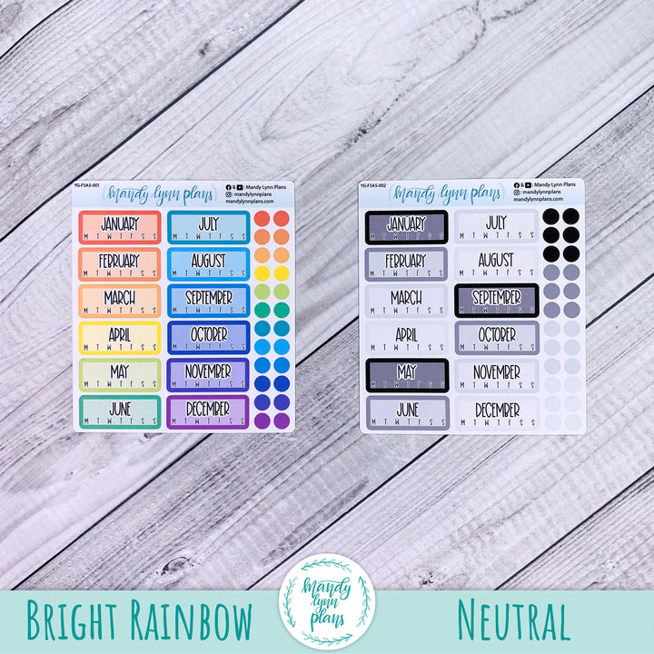 A5 Common Planner Year at a Glance