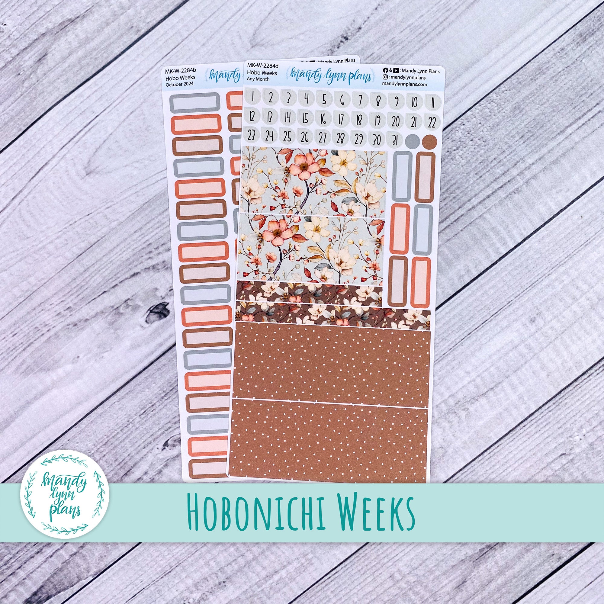 Any Month Hobonichi Weeks Monthly Kit || Autumn Blooms || MK-W-2284 ...