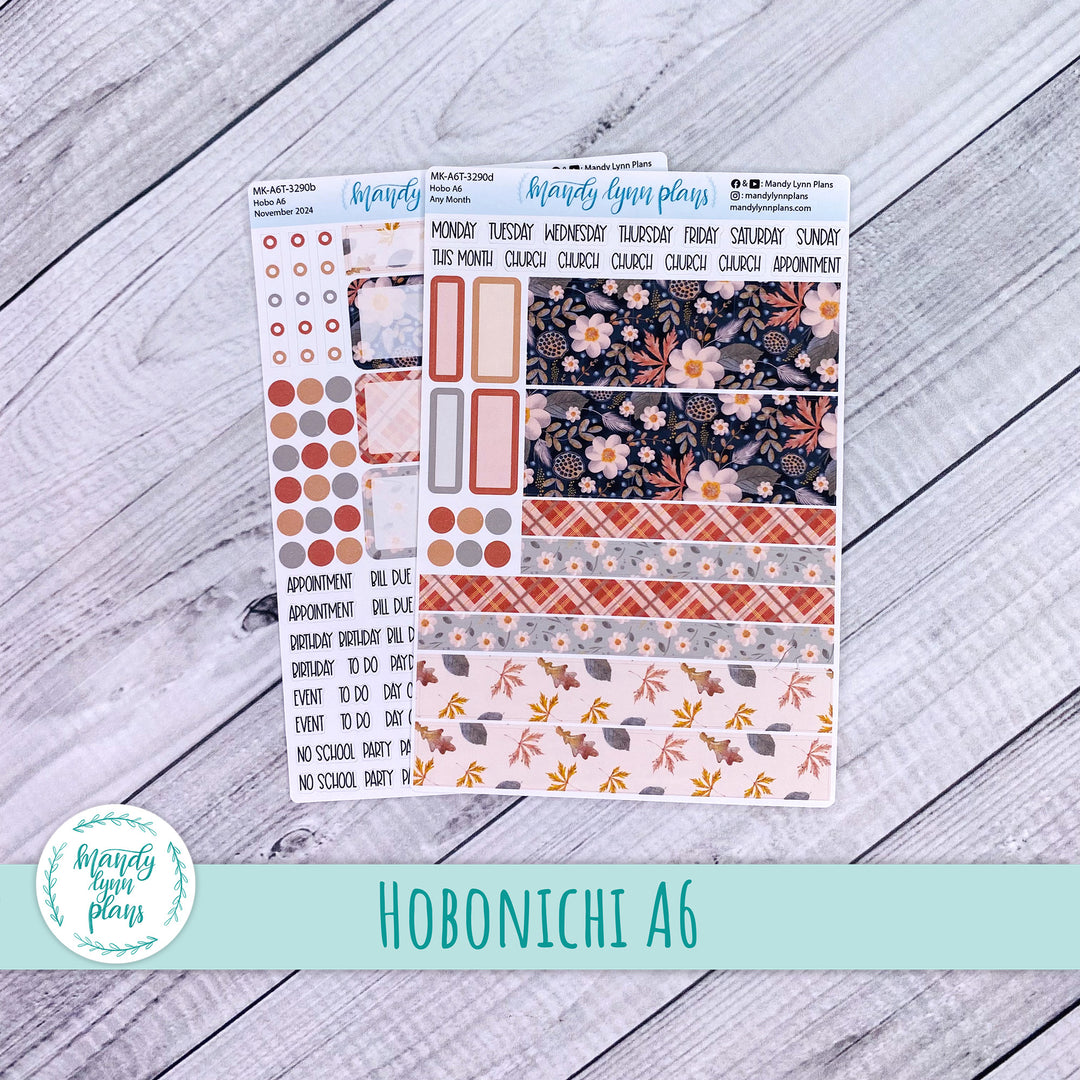 Any Month Hobonichi A6 Monthly Kit || Hello Fall || MK-A6T-3290