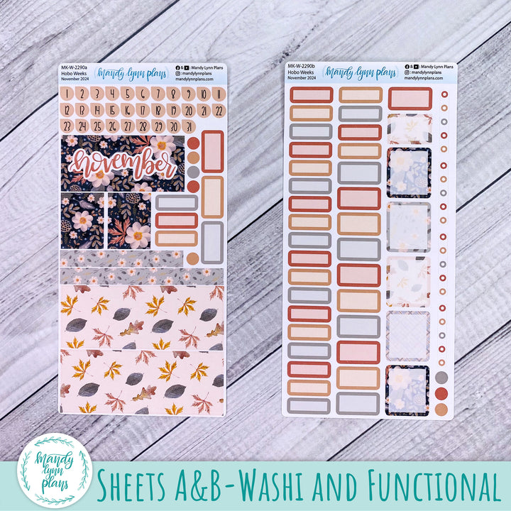 Hobonichi Weeks November 2024 Monthly Kit || Hello Fall || MK-W-2290